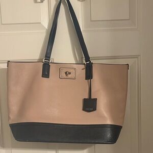 Cole Haan Black and taupe Cream Women's Tote Bag